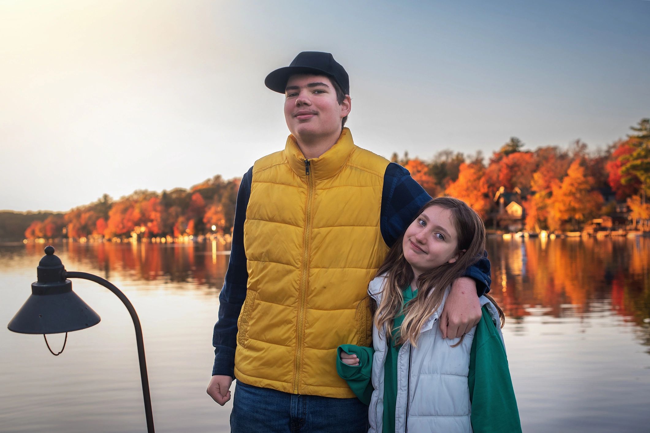 Sibling portrait representing Mehaank